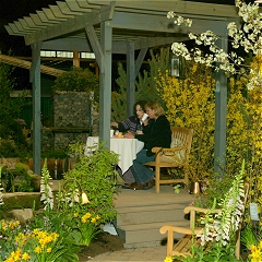 Breakfast in our gardens